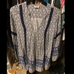 Blue and white Altered State dress Size Large